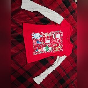 #928- girls justice x-mas long sleeve shirt size 10